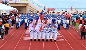 台湾“全国志工大会师”，天国乐团引领志愿服务团队近二万人进场