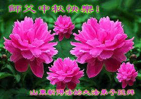 Image for article De nouveaux pratiquants de Chine souhaitent respectueusement au Maître une heureuse fête de la mi-automne