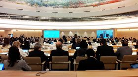 联合国人权理事会第二十一次会议在联合国日内瓦万国宫召开