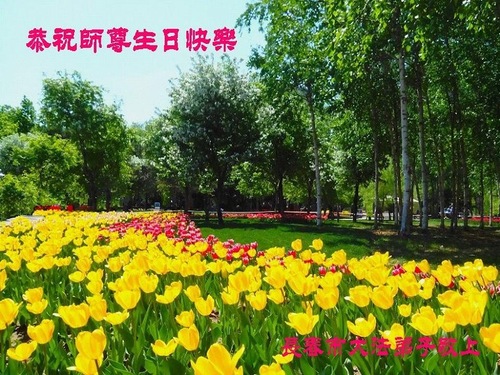 Image for article Praktisi Falun Dafa dari Changchun Merayakan Hari Falun Dafa Sedunia dan dengan Hormat Mengucapkan Selamat Ulang Tahun kepada Guru Li Hongzhi (26 Ucapan)