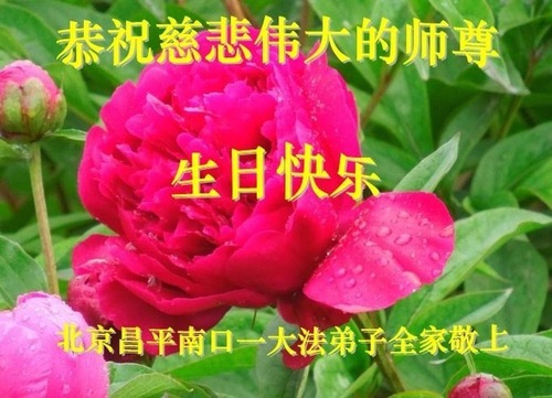 Image for article Praktisi Falun Dafa dari Beijing Merayakan Hari Falun Dafa Sedunia dan dengan Hormat Mengucapkan Selamat Ulang Tahun kepada Guru Li Hongzhi (22 Ucapan)