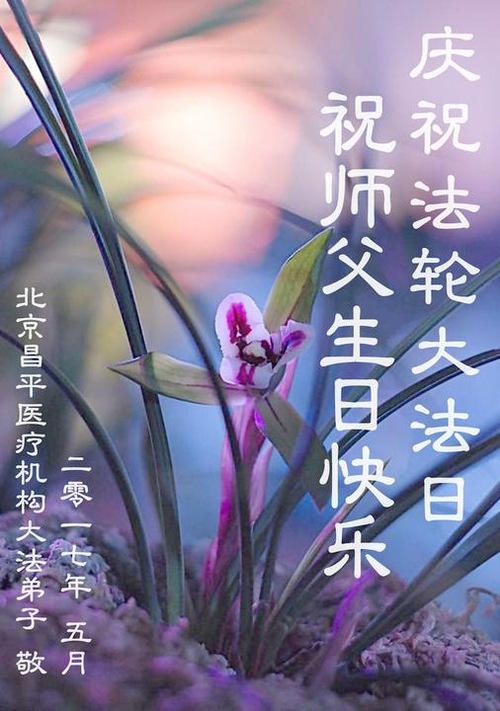 Image for article Praktisi Falun Dafa dari Beijing Merayakan Hari Falun Dafa Sedunia dan Dengan Hormat Mengucapkan Selamat Ulang Tahun kepada Guru Li Hongzhi (24 Ucapan)