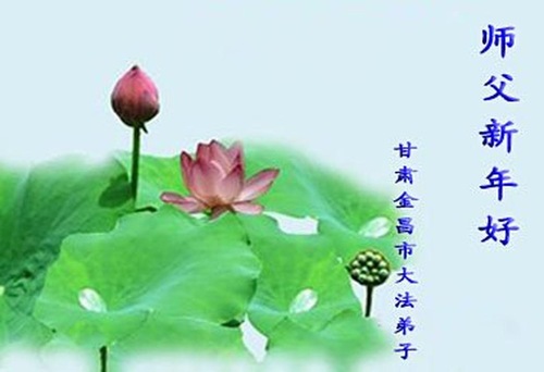 Image for article I praticanti della Falun Dafa della provincia di Gansu augurano rispettosamente al Maestro Li Hongzhi un felice anno nuovo (19 saluti)