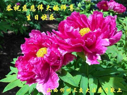 Image for article Praktisi Falun Dafa dari Provinsi Shanxi Merayakan Hari Falun Dafa Sedunia dan Dengan Hormat Mengucapkan Selamat Ulang Tahun kepada Guru Li Hongzhi (20 Ucapan)