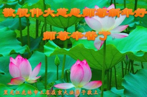 Image for article Praktisi Falun Dafa dari Kota Jixi Mengucapkan Selamat Tahun Baru Imlek kepada Guru Terhormat (22 Ucapan)
