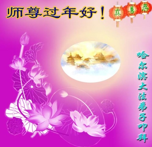 Image for article I praticanti della Falun Dafa della città di Harbin desiderano augurare rispettosamente al Maestro Li Hongzhi un felice Anno nuovo cinese (22 saluti)