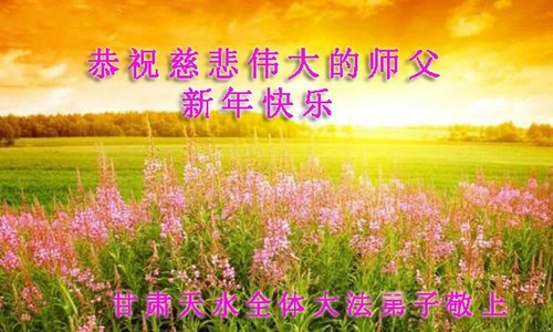 Image for article I praticanti della Falun Dafa della provincia di Gansu augurano rispettosamente al Maestro Li Hongzhi un felice anno nuovo cinese (19 saluti)