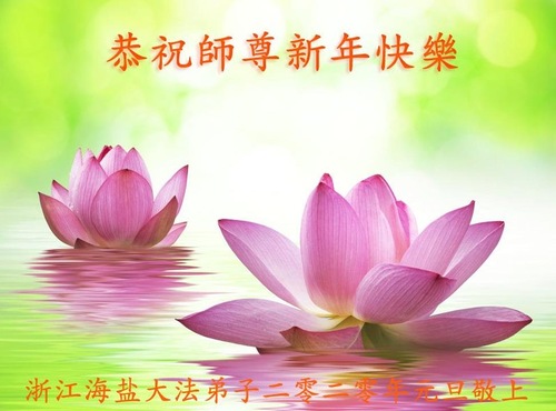 Image for article I praticanti della Falun Dafa della provincia di Zhejiang augurano rispettosamente al Maestro Li Hongzhi un felice anno nuovo (19 saluti)