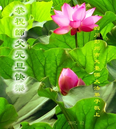 Image for article Praktisi Falun Dafa dari Kota Chengdu dengan Hormat Mengucapkan Selamat Tahun Baru kepada Guru Li Hongzhi (23 Ucapan)