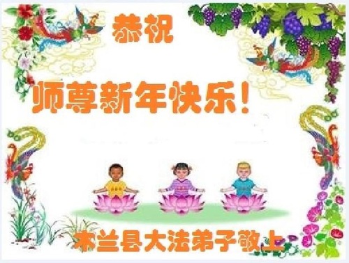 Image for article I praticanti della Falun Dafa della città di Harbin augurano rispettosamente al Maestro Li Hongzhi un felice anno nuovo cinese (21 saluti)