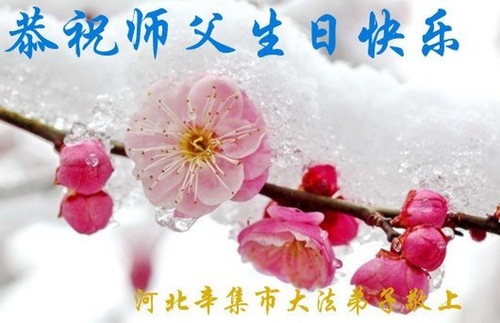 Image for article Praktisi Falun Dafa dari Kota Shijiazhuang Merayakan Hari Falun Dafa Sedunia dan dengan Hormat Mengucapkan Selamat Ulang Tahun kepada Guru Li Hongzhi (20 Ucapan)