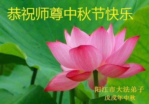 Image for article Praktisi Falun Dafa dari Provinsi Guangdong Dengan Hormat Mengucapkan Selamat Merayakan Pertengahan Musim Gugur kepada Guru Li Hongzhi (28 Ucapan)