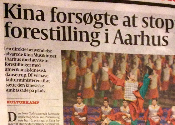 Image for article Danish Newspaper: China Tried to Stop Shen Yun Performances in Aarhus
