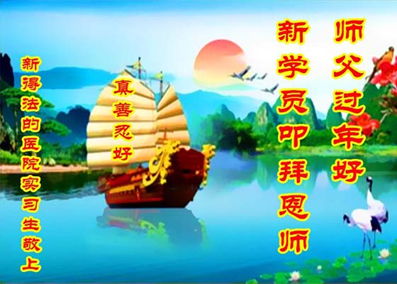 Image for article New Practitioners Experience the Wonders of Falun Dafa and Wish Master Li a Happy New Year