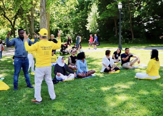 Image for article Niagara Falls Tourists Learn About Falun Dafa