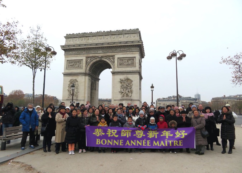 Image for article France: Practitioners Wish Falun Dafa’s Founder Happy Lunar New Year