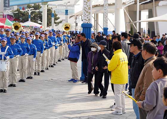 Image for article South Korea: Introducing Falun Dafa During the Cherry Blossom Season in Incheon City
