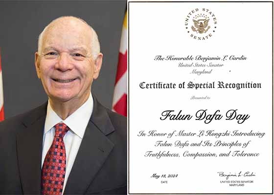 Image for article United States: Senator Ben Cardin Issues a Certificate of Special Recognition