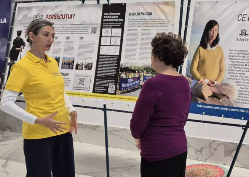 Image for article Romania: People Learn About Falun Dafa at Holistic Health Fair