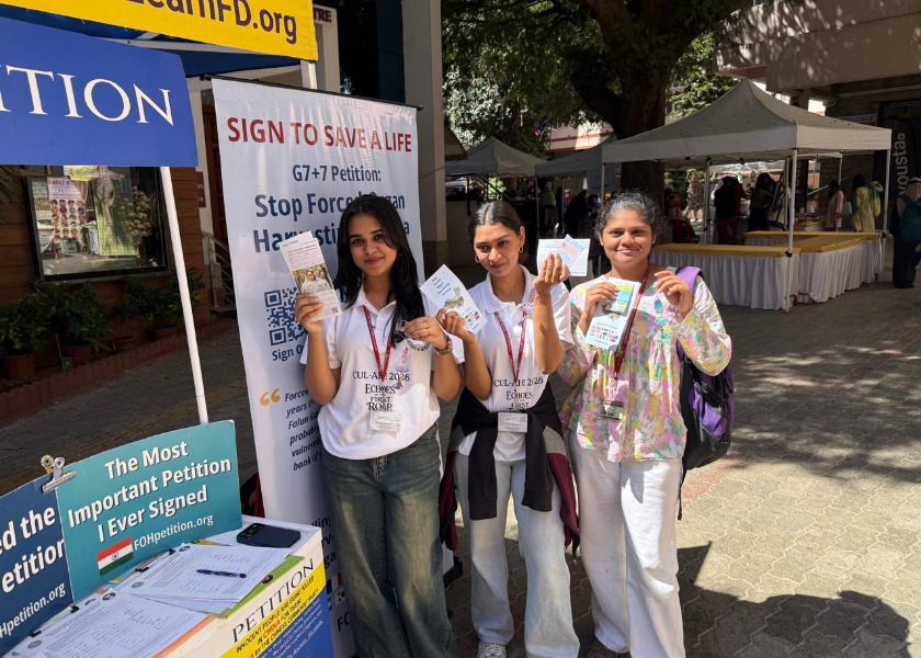 Image for article Indian Students Learn about the Persecution of Falun Dafa in China