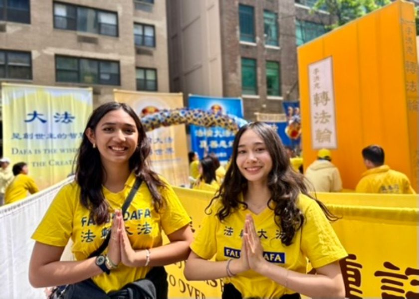 Image for article New York: Young Falun Dafa Practitioners Express Gratitude to Master Li