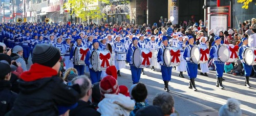 парад, оркестр, Фалуньгун, Канада