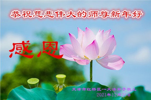 Image for article I praticanti della Falun Dafa di Tianjin augurano rispettosamente al Maestro Li Hongzhi un felice anno nuovo (20 saluti)
