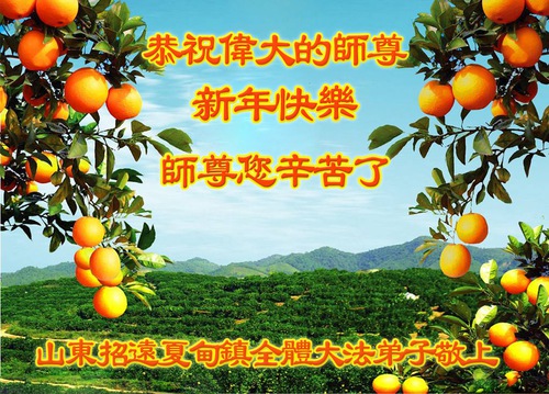 Image for article ​I praticanti della Falun Dafa della provincia dello Shandong augurano rispettosamente al Maestro Li Hongzhi un felice anno nuovo (18 saluti) 