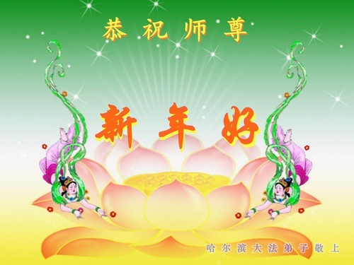 Image for article Praktisi Falun Dafa dari Kota Harbin dengan Hormat Mengucapkan Selamat Tahun Baru Imlek kepada Guru Li Hongzhi (23 Ucapan)