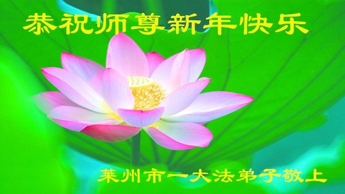 Image for article Praktisi Falun Dafa dari Shandong dengan Hormat Mengucapkan Selamat Tahun Baru kepada Guru Li Hongzhi (19 Ucapan)