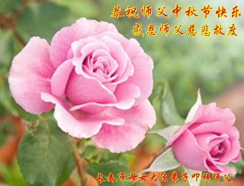 Image for article I praticanti della Falun Dafa della città di Changchun augurano rispettosamente al Maestro Li Hongzhi una felice Festa di Metà Autunno (21 auguri)
