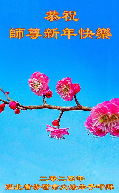 Image for article I praticanti della Falun Dafa della provincia dell’Hubei augurano rispettosamente al Maestro Li Hongzhi un felice anno nuovo (21 auguri)