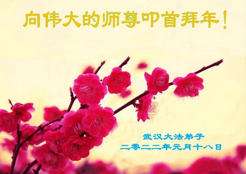 Image for article I praticanti della Falun Dafa della provincia dell’Hubei augurano rispettosamente al Maestro Li Hongzhi un felice anno nuovo cinese (20 saluti) 