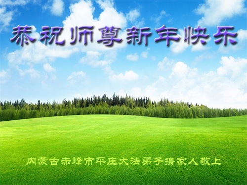 Image for article I praticanti della Falun Dafa nella Mongolia interna augurano rispettosamente al Maestro Li Hongzhi un felice anno nuovo (20 saluti)