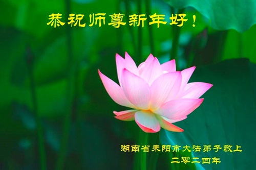 Image for article I praticanti della Falun Dafa della provincia dell’Hunan augurano rispettosamente al Maestro Li Hongzhi un felice anno nuovo (24 auguri)