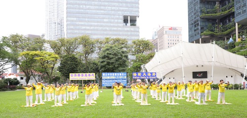 Последователи Фалуньгун провели в Сингапуре мероприятие, посвященное "25 апреля 1999 года"