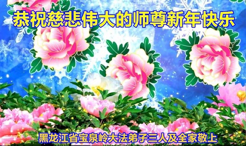 Image for article I praticanti della Falun Dafa della provincia dell’Heilongjiang augurano rispettosamente al Maestro Li Hongzhi un felice anno nuovo cinese (23 Auguri) 