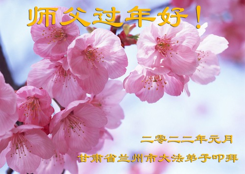 Image for article Praktisi Falun Dafa dari Provinsi Gansu dengan Hormat Mengucapkan Selamat Tahun Baru Imlek kepada Guru Li Hongzhi (21 Ucapan)