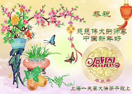 Image for article I praticanti della Falun Dafa di Shanghai augurano rispettosamente al Maestro Li Hongzhi un Felice Anno Nuovo Cinese (21 Auguri) 