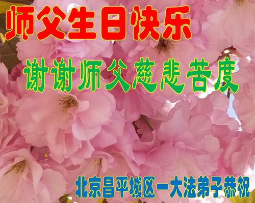 Image for article I praticanti della Falun Dafa di Pechino celebrano la Giornata Mondiale della Falun Dafa e augurano rispettosamente al Maestro Li Hongzhi un felice compleanno (20 Auguri) 