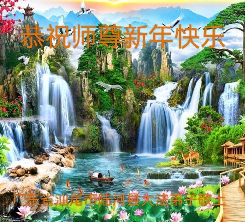 Image for article I praticanti della Falun Dafa della provincia del Guangdong augurano rispettosamente al Maestro Li Hongzhi un Felice Anno Nuovo Cinese (23 auguri) 
