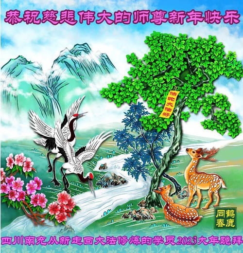 Image for article I praticanti della Falun Dafa della provincia del Sichuan augurano rispettosamente al Maestro Li Hongzhi un Felice Anno Nuovo Cinese (21 auguri) 