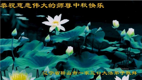 Image for article I praticanti della Falun Dafa della provincia del Liaoning augurano rispettosamente al Maestro Li Hongzhi una felice Festa di Metà Autunno (20 auguri)