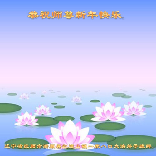 Image for article I praticanti della Falun Dafa della provincia del Liaoning augurano rispettosamente al Maestro Li Hongzhi un felice anno nuovo (20 Saluti) 