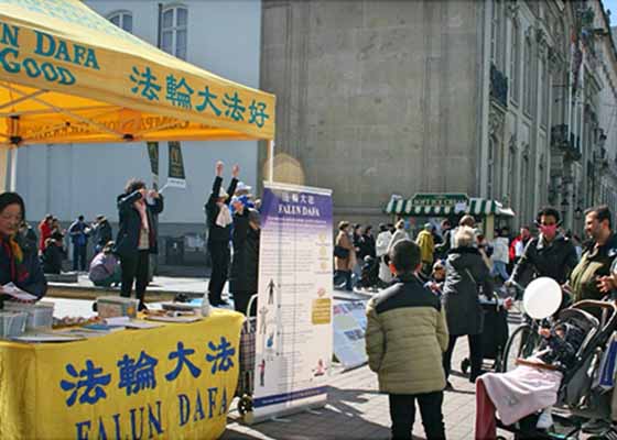 Image for article Antwerp, Belgium: Residents Learn About Falun Dafa During Information Day