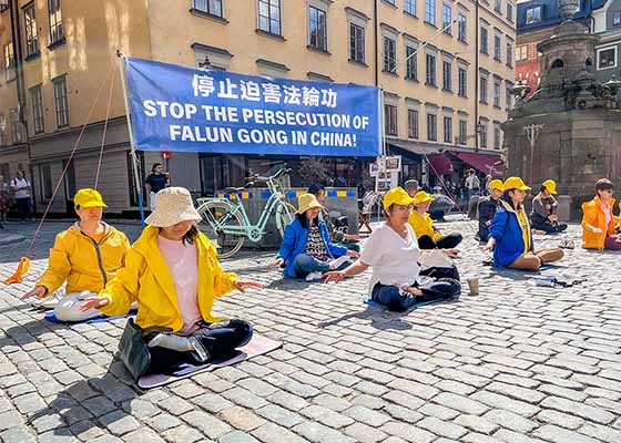 Image for article Stockholm, Sweden: Public Condemns Ongoing Persecution in China During UN Environmental Conference