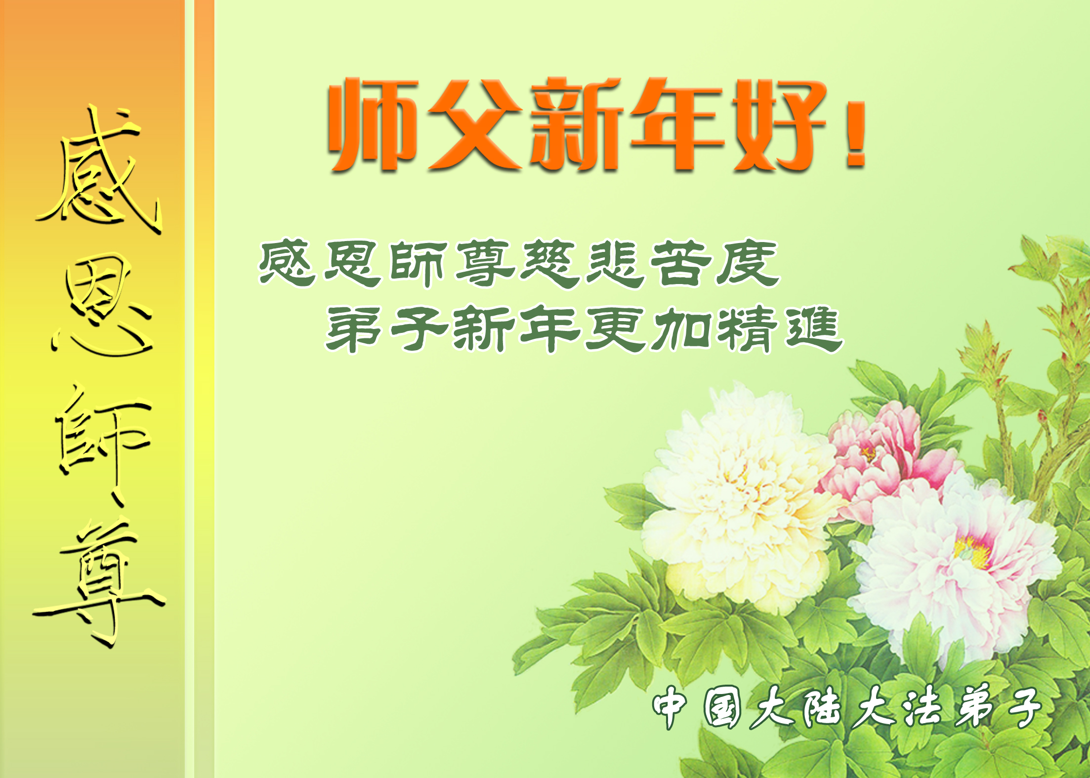 Image for article Falun Dafa Practitioners from Over 50 Professions Wish Master Li a Happy New Year!
