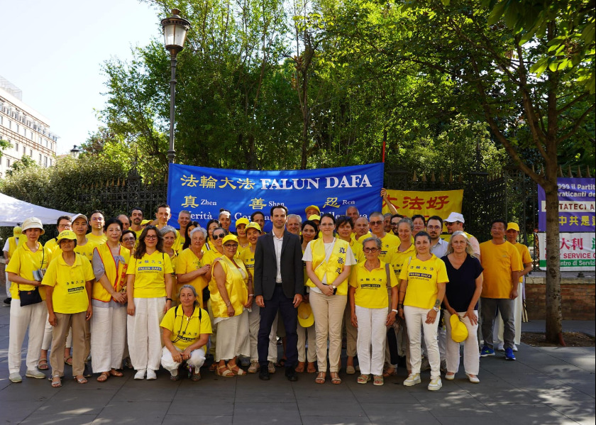 Image for article Italy: Dignitaries Voice Support During Activities to Expose the Decades-long Persecution in China