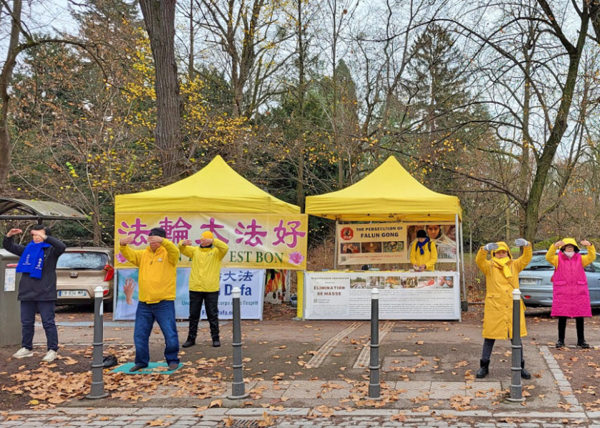 Image for article France: Rally in Front of the Council of Europe Calls to End the CCP’s Persecution of Falun Gong