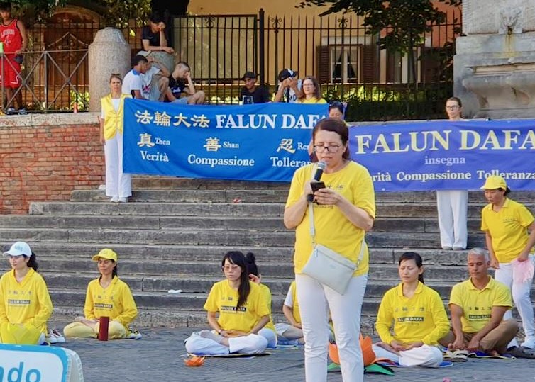 Image for article Italy: Falun Dafa Practitioners Hold Peaceful Protest in Rome to Mark the 26-Year Effort to End the Persecution